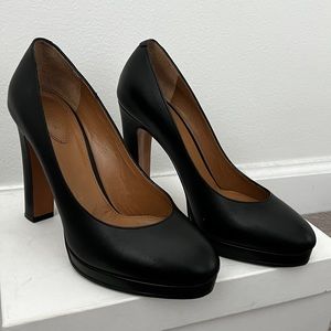 Chloe Black Leather Pump Heels